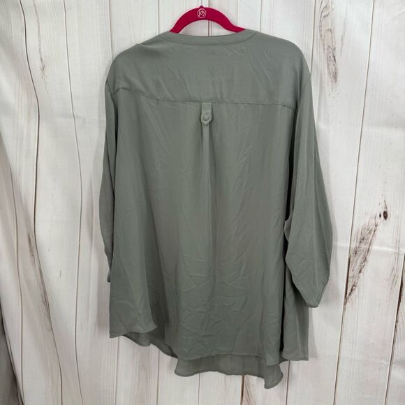 Torrid Harper Women’s 4X Green Plus Size Top Blouse - Picture 5 of 6